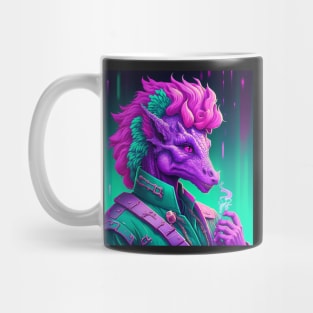 Vapor Wave Dragon Mug